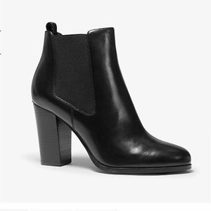 Michael Kors Lottie Leather Ankle Boots
